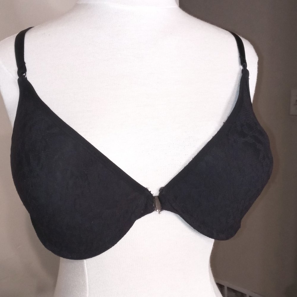 Black lace bra